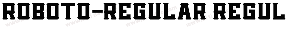 roboto-Regular Regul字体转换
